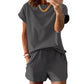 Casual T-shirt en shortset voor dames