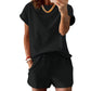 Casual T-shirt en shortset voor dames