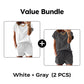 Casual T-shirt en shortset voor dames