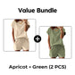 Casual T-shirt en shortset voor dames
