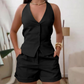 Haltertopje en short, tweedelige set