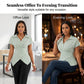 Elegante blouse met kraag en strikceintuur