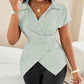 Elegante blouse met kraag en strikceintuur