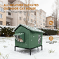 🐈 50 % RABATT NÅ! ☔ Allværs, forhøyet utendørshus for katter – vanntett, isolert og sammenleggbart – perfekt for utekatter hele året 🏠