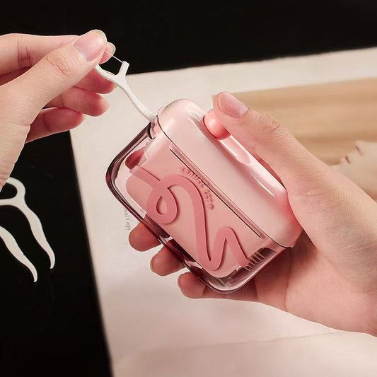 Automatische pop-up dispenser voor tandzijde