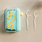 Automatische pop-up dispenser voor tandzijde