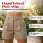 Dames hoge-taille geplooide short