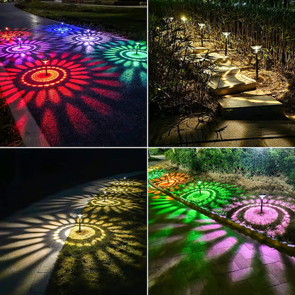 Decoratieve solarverlichting voor gebruik in de tuin of langs buitenpaden.