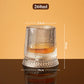 🎉【Aanbieding】🥃✨360° Draaibaar Whiskyglas | 300 ml | Loodvrij Glas | Geëmbosseerde Patronen | Stabiele Basis🍸