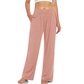 Dames yoga- en loungebroek met hoge taille en zakken