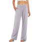Dames yoga- en loungebroek met hoge taille en zakken