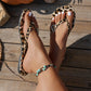 🐆🩴Leopardprint slippers met hartbedel