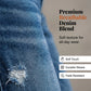 ⏰🎁 Modieuze slim-fit jeans met distressed look voor dames