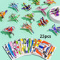 🦖 50% KORTING! 🧩 EDUCATIEVE 3D PUZZEL - Set van 25 stuks Kleurrijke Dinosaurussen, ontwikkelt creativiteit en ruimtelijk denken vanaf 4 jaar 🎨✨
