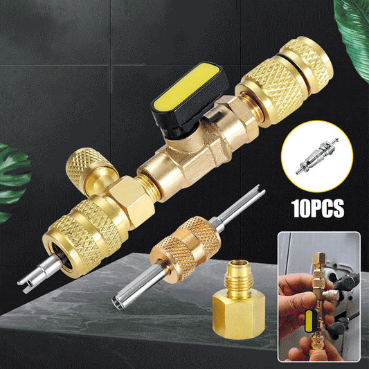 ✨ 50% KORTING 🔥 Professioneel AC Klepkern Verwijderingsgereedschap Uitgerust Met SAE 1/4 en 5/16 Poort