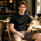 Heren Klassiek T-shirt met Ronde Hals