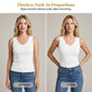 ⏰🎁Dames tanktop met V-hals en ribbels