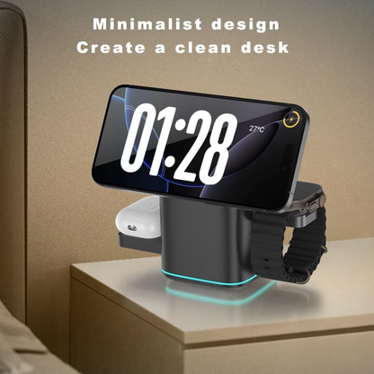 3-in-1 draadloos magnetisch snellaadstation