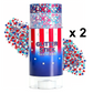 💎 TIJDELIJK 50% KORTING! ✨ Patriotische glitterstick – rood, wit, blauw, draaibaar, multifunctioneel 🎆