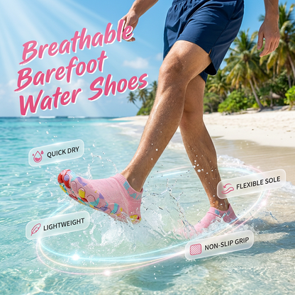 👣 Lichtgewicht waterschoenen – Sneldrogende watersokken voor surfen, zwemmen en fitness – Antislipzool, ademend mesh en perfect voor strandwandelingen, yoga of hardlopen 🏄‍♂️