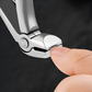 Robuuste nagelknipper met gebogen kop
