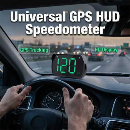 Universele GPS-autoradio met head-up display en snelheidsmeter