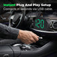 Universele GPS-autoradio met head-up display en snelheidsmeter