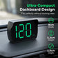 Universele GPS-autoradio met head-up display en snelheidsmeter