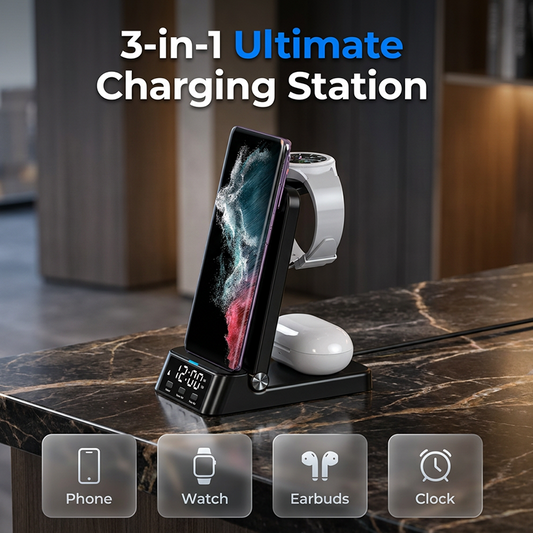 ⏳🔥TIJDELIJKE AANBIEDING: 50% KORTING! 🌈3-in-1 snellader met draadloze oplaadfunctie