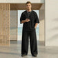 Modern casual trainingspak met plooien voor heren