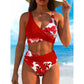 Bikini set met bloemenprint en hoge taille voor dames