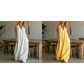 Casual mouwloze maxi-jurk met V-hals voor dames