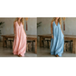 Casual mouwloze maxi-jurk met V-hals voor dames