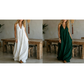 Casual mouwloze maxi-jurk met V-hals voor dames