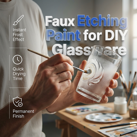 Transparante matte glasverf