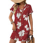 Dames Zomer Casual V-hals T-shirt Jurk