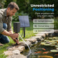 🌞 Zonne-energie Vijverbeluchter met luchtpomp – nul elektriciteitskosten – houd vissen gezond en water helder – 50% KORTING 🐟💧