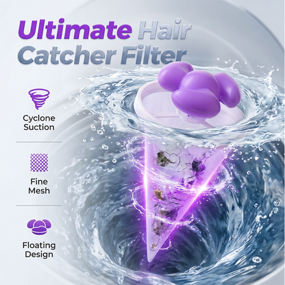 Portable Floating Hair Filtering Mesh Removal