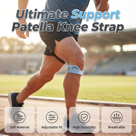❄️Zomerfresh 50% Korting!🏃Patellaband – Ademende Schokdempende Knieondersteuning voor Hardlopen, Sport & Dagelijks Gebruik