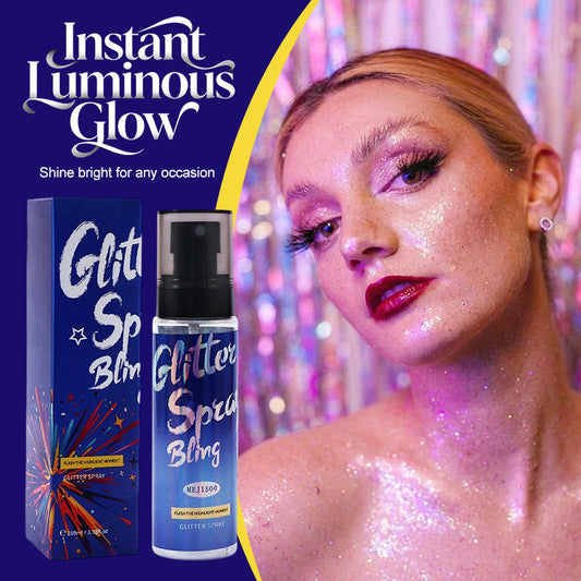 Langhoudende body glitter spray