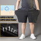 Grote maten IJs Zijde stretchshorts