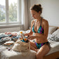 Levendige vlinder halterbikini set