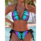 Levendige vlinder halterbikini set