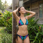 Levendige vlinder halterbikini set