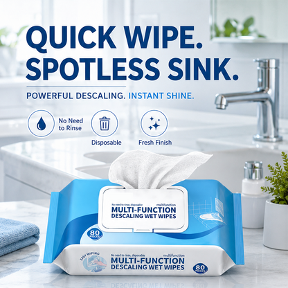 🧼 2+1 GRATIS – Badkamer Ontkalkende Reinigingsdoekjes – Snel & Streeploos Schoon ✨