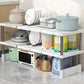 🧺✨ 50% KORTING! Verstelbare Keuken Organizer – perfect voor onder de gootsteen. In hoogte verstelbaar, stevig frame, max 20 kg per plank. Einde aan de rommel onder je wasbak!