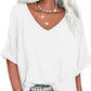 Casual Ruimvallende Top Met V-Hals – Luchtig & Comfortabel