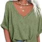 Casual Ruimvallende Top Met V-Hals – Luchtig & Comfortabel