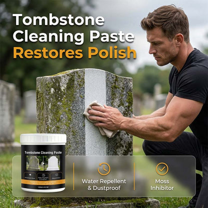 Tombstone Cleaning Paste Stone Polish and Moss Inhibitor