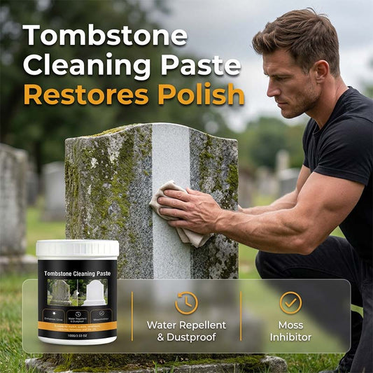 Tombstone Cleaning Paste Stone Polish and Moss Inhibitor